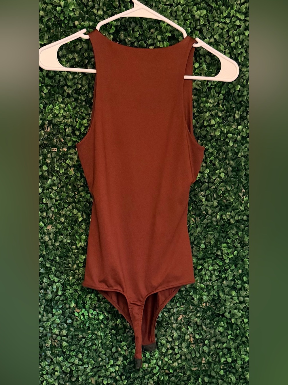 Never worn- Gianni Bini Rust Brown Sleeveless Bodysuit